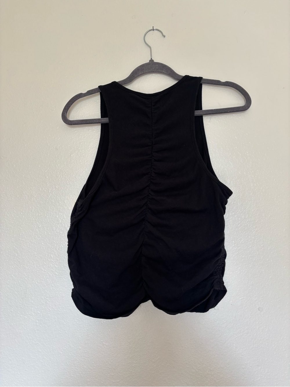 Universal Thread Black Ruched Tank Top - Picture 3 of 4